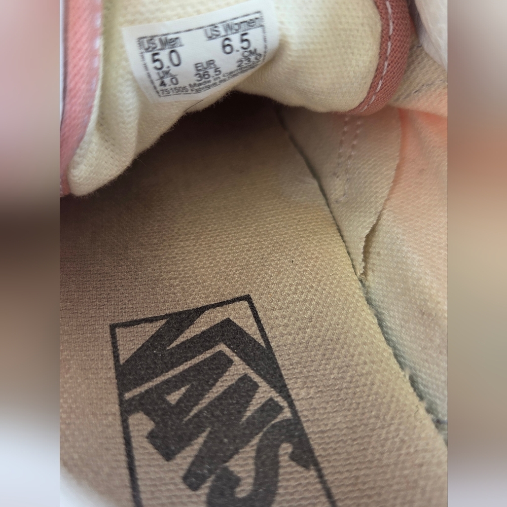 Vans Women's Pink Sneakers Women Size 6.5 Boy Size 5y - Picture 5 of 5